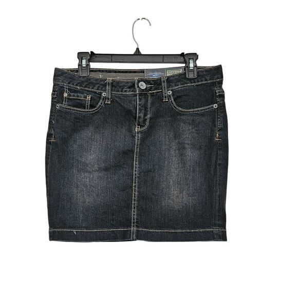 Converse One Star Dresses & Skirts - Y2K Style Converse One Star Black Denim Skirt Size 6 Small
